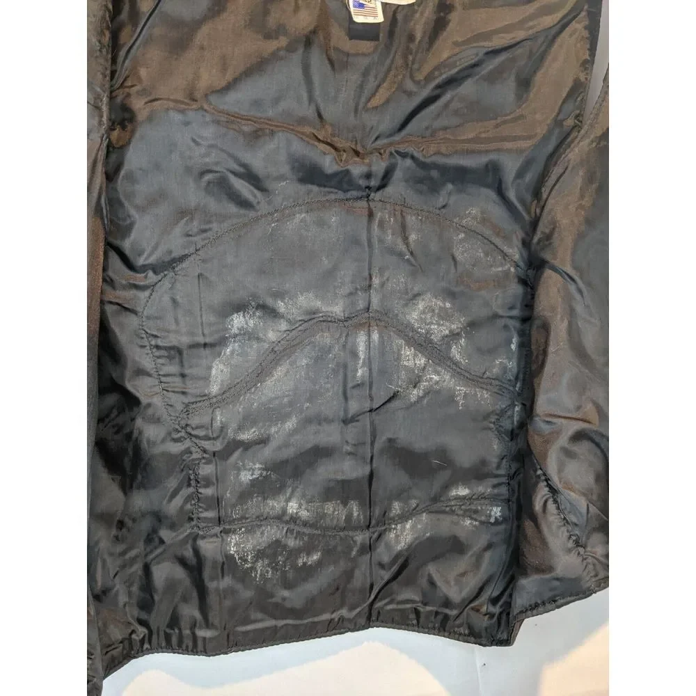Vintage Park V 100% Leather Motorcycle Vest Harley‎ Owners Group Patches Mens 52